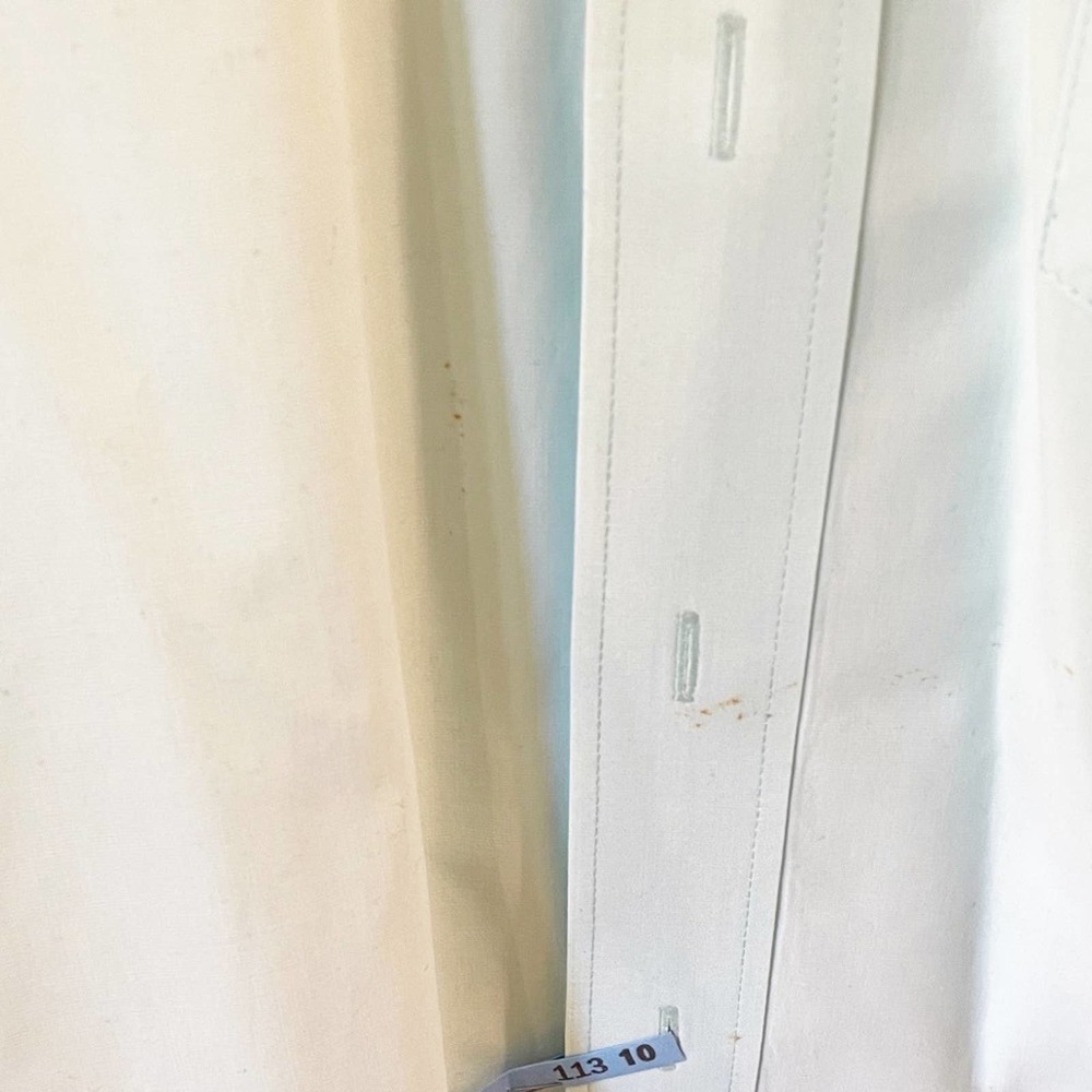 IZOD Blue Button Down Dress Shirt Medium - Picture 8 of 11